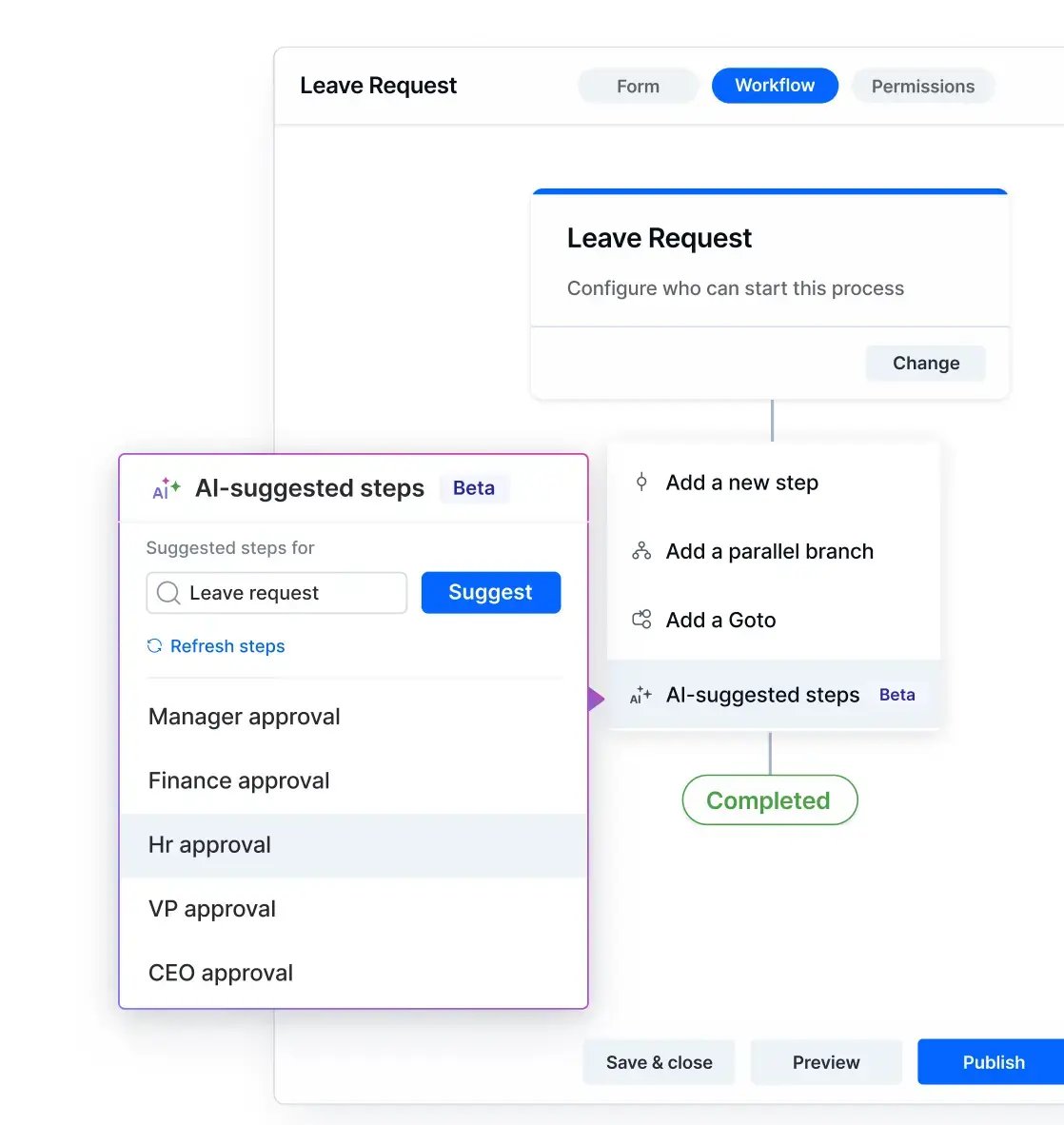 AI Suggested Workflow