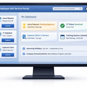 Employee Self Service Portal Dashboard