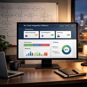 Modern Workspace HR Automation Dashboard