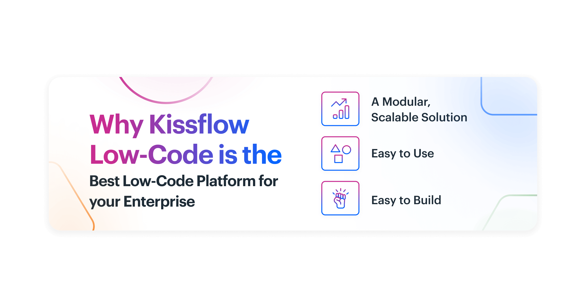 Kissflow low code features