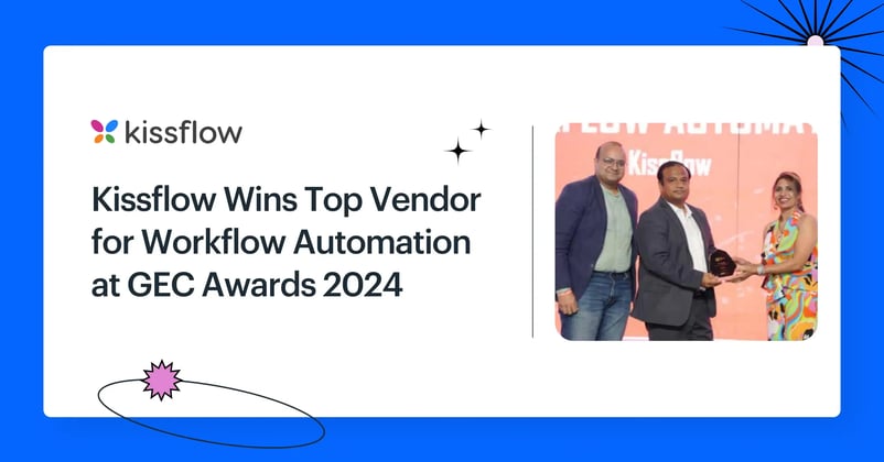 Kissflow wins Top Vendor for Workflow Automation at GEC Awards 2024