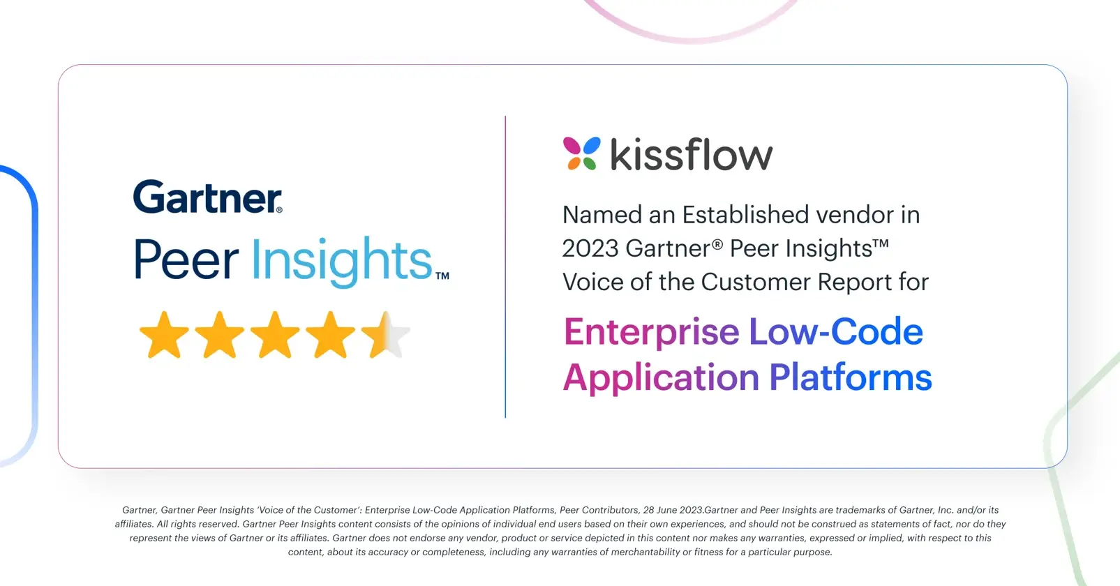 Kissflow Named An Established Vendor In 2023 Gartner® Peer Insights ...