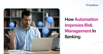 a person explaining how automation improves risk management in banking