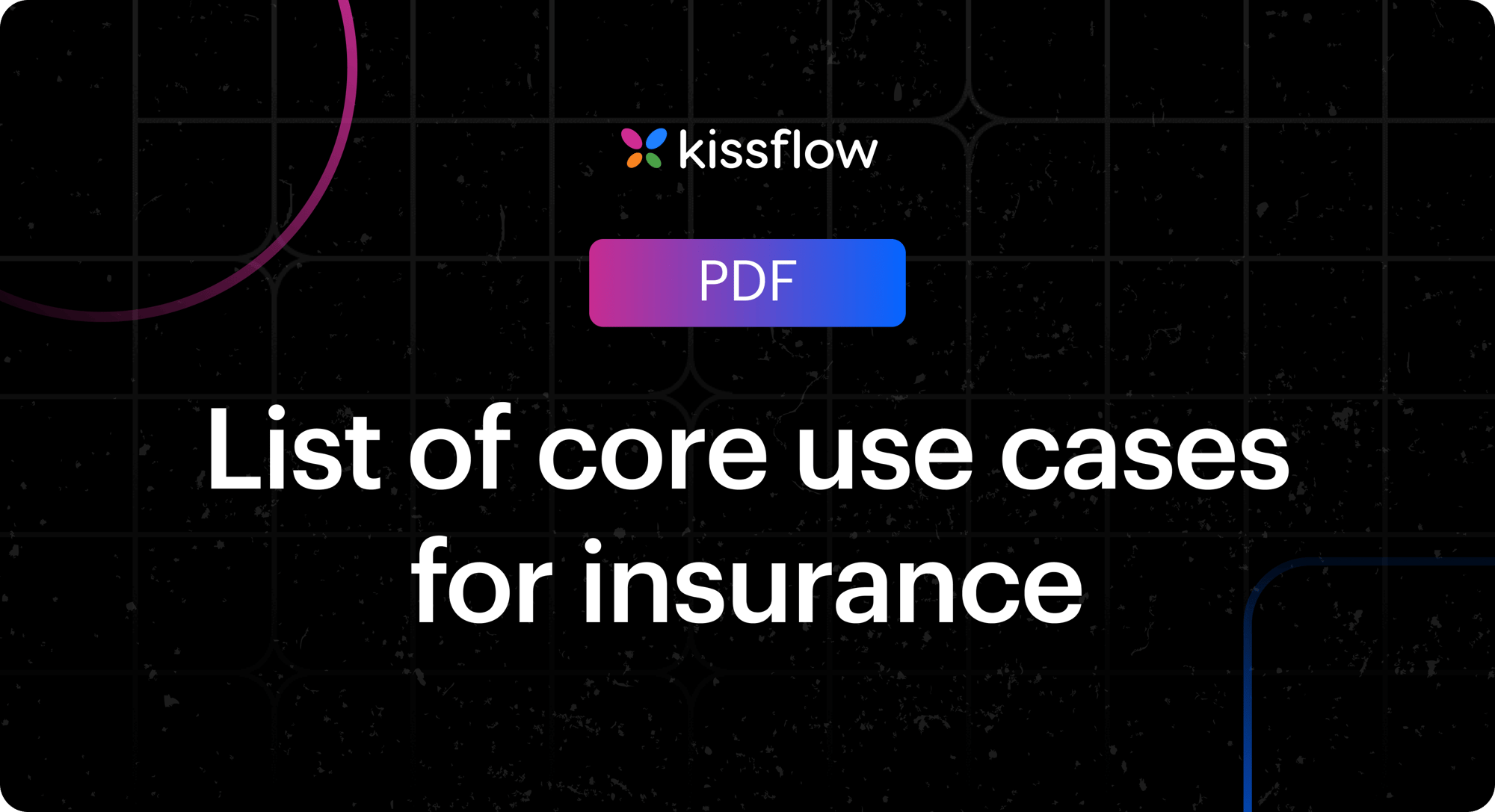 Insurance core usecases