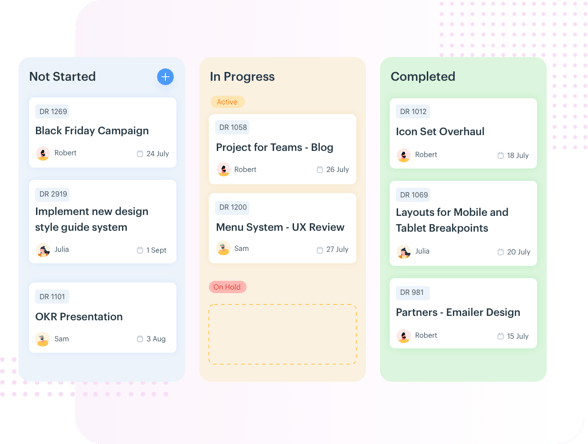 Kissflow Project- Kanban View