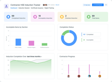 Contractor HSE Induction Tracker App