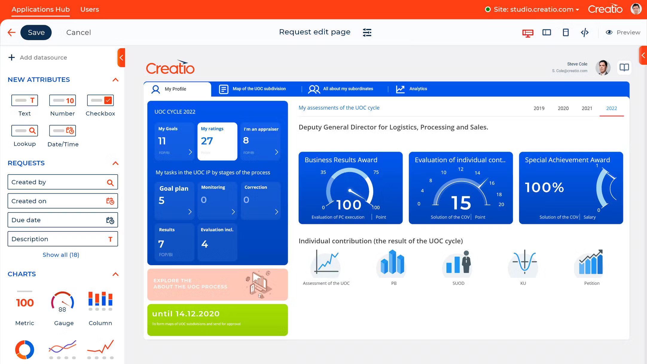 creatio-dashboard
