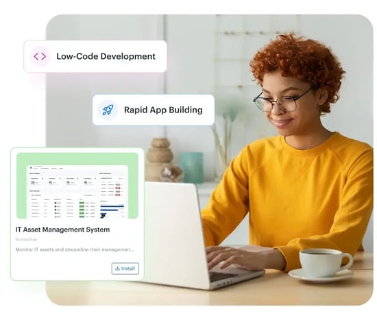 Build custom enterprise apps with our powerful low-code app builder