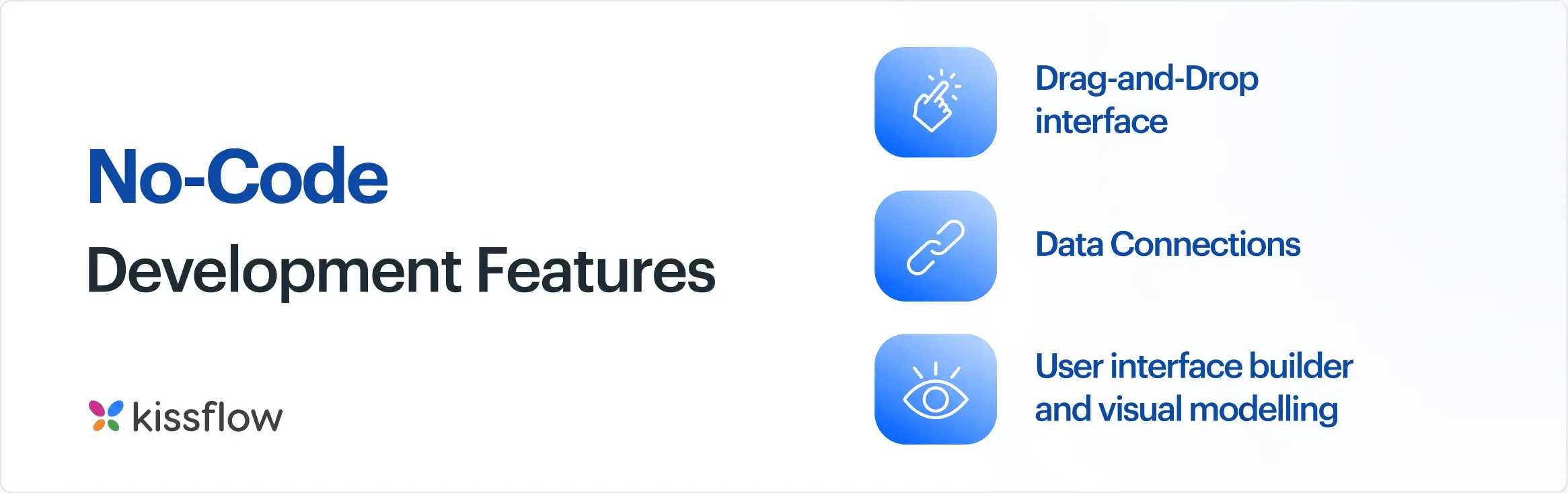 no code development features list