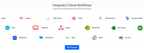 White theme  (Feature list arranged in a three-row layout with animated movement) - https://campaigns.kissflow.com/workflow-software/