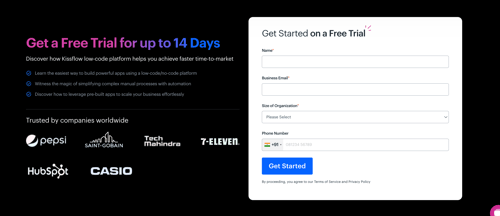 Black Theme - Title, Desc, Logo strip at bottom with form