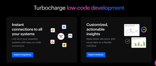 Black theme  (Card layout with image and call-to-action (CTA) in a two-column format) - https://kissflow.com/