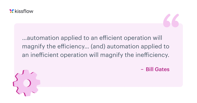 Example of workflow optimization
