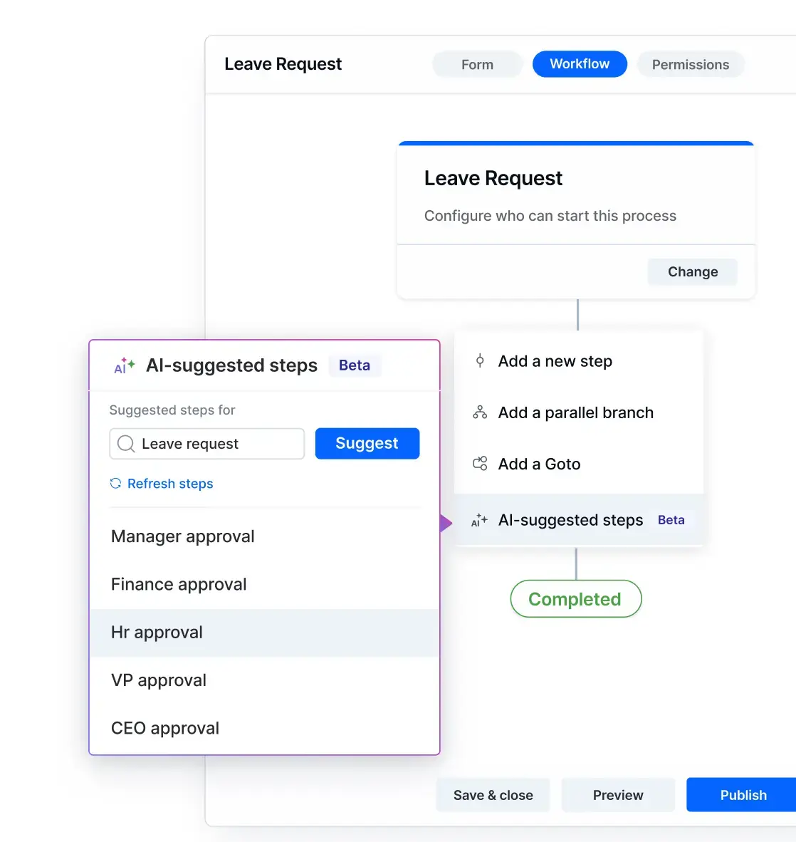 AI Suggested Workflow
