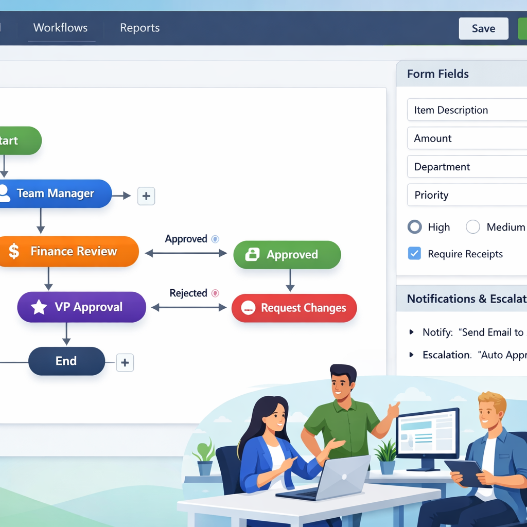 Approval Code No-Code Approval Workflow: Multi-Step Approvals