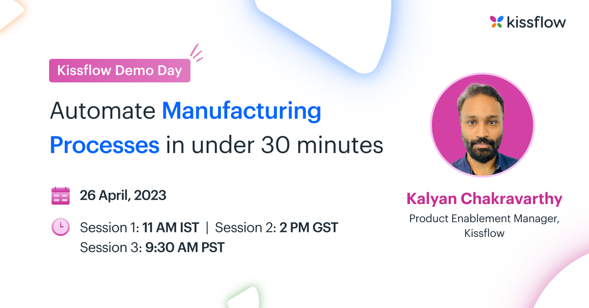 Automate Manufacturing Processes in under 30 minutes