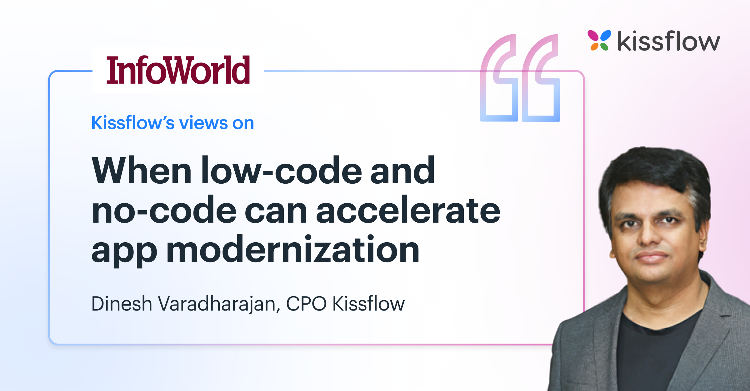 When low-code and no-code can accelerate app modernization