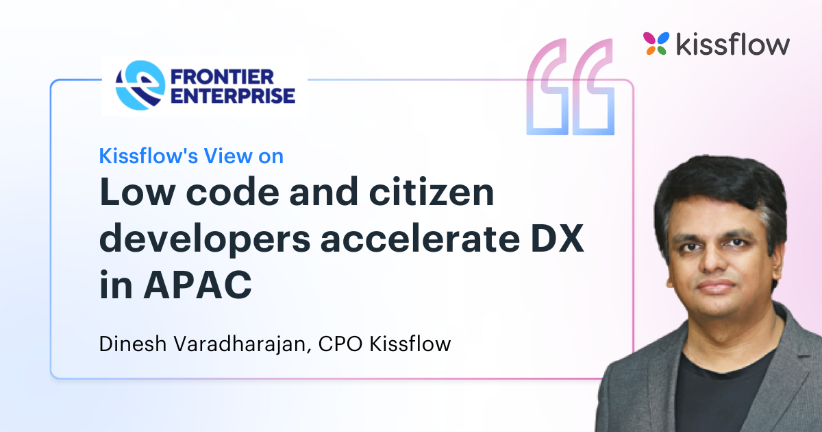 Can low code and citizen developers accelerate DX in APAC?