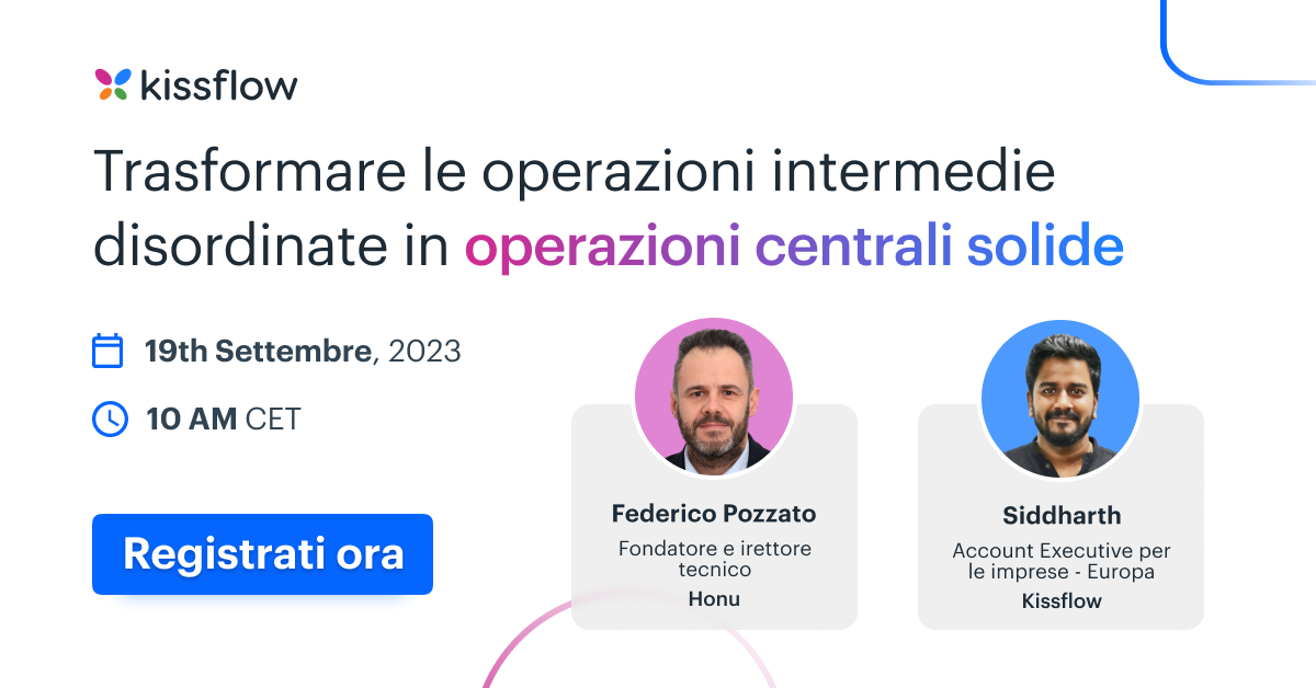 3 modi per ottimizzare il sistema ERP utilizzando Kissflow Low-Code