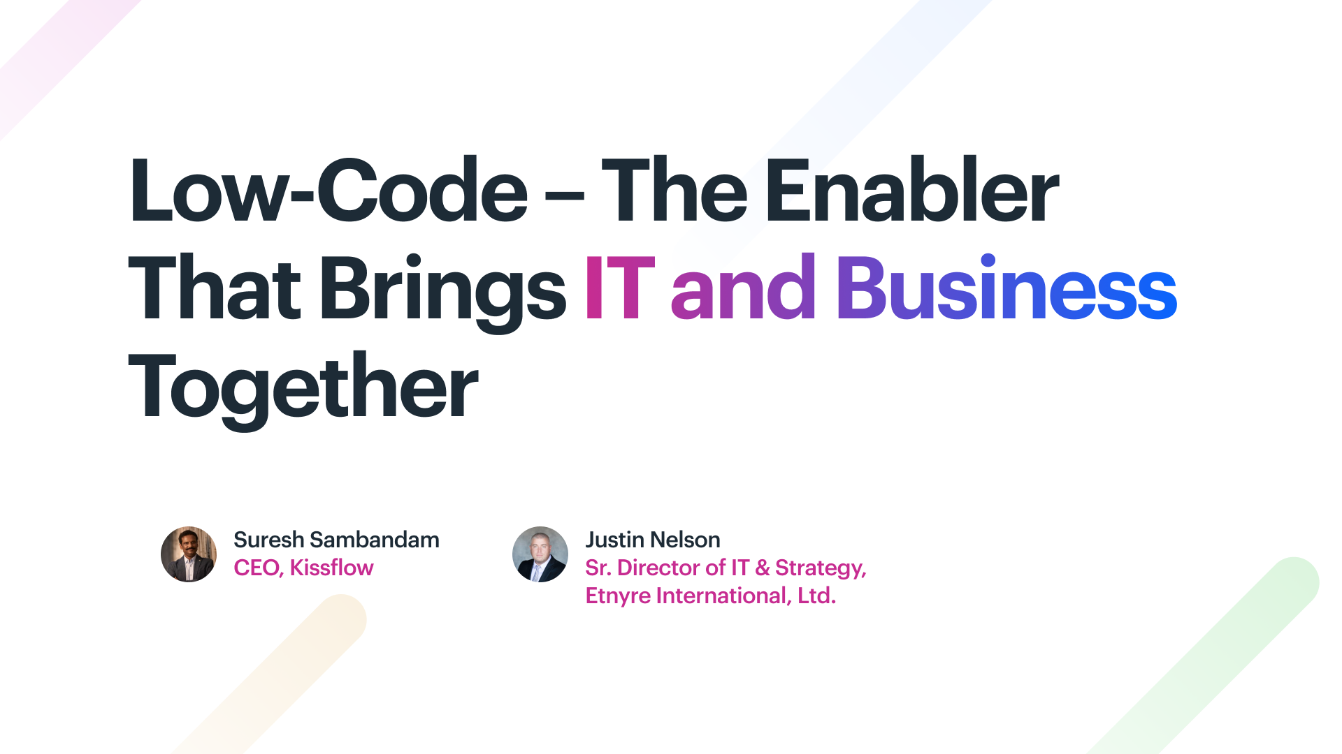 Low-Code – The Enabler That Brings IT and Business Together