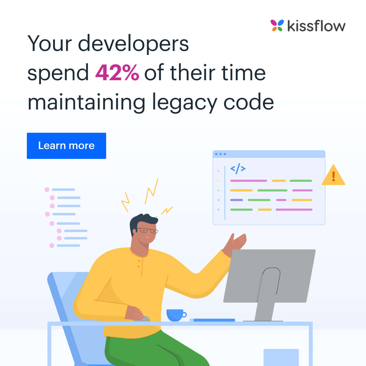 Developers spend 42% of their time maintaining legacy code