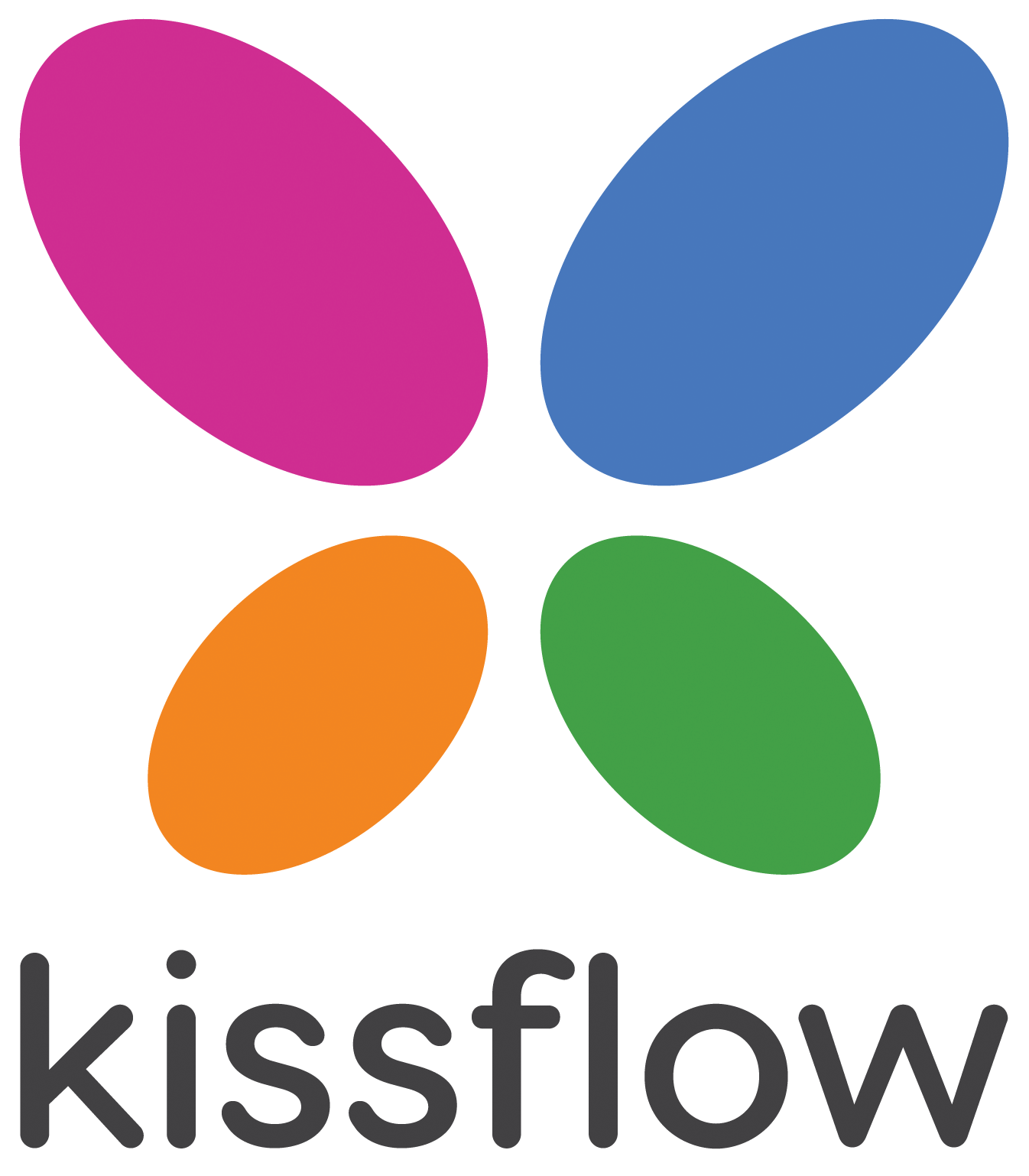 Kissflow vertical black Logo