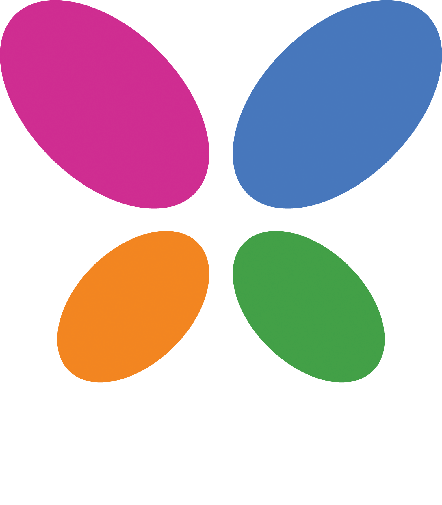 Kissflow vertical White Logo