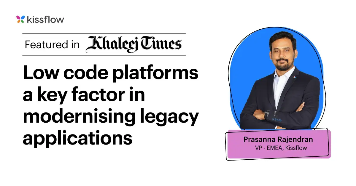 Low code platforms a key factor in modernising legacy applications