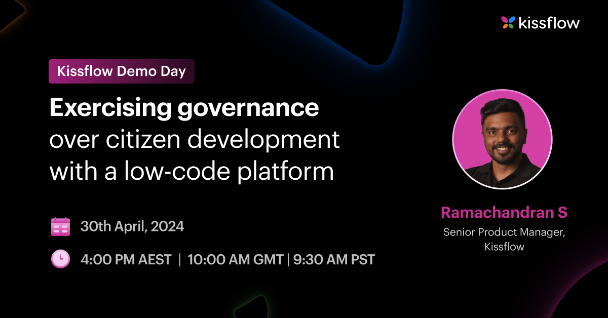 Exercising Governance Over Citizen Development With A Low-Code Platform