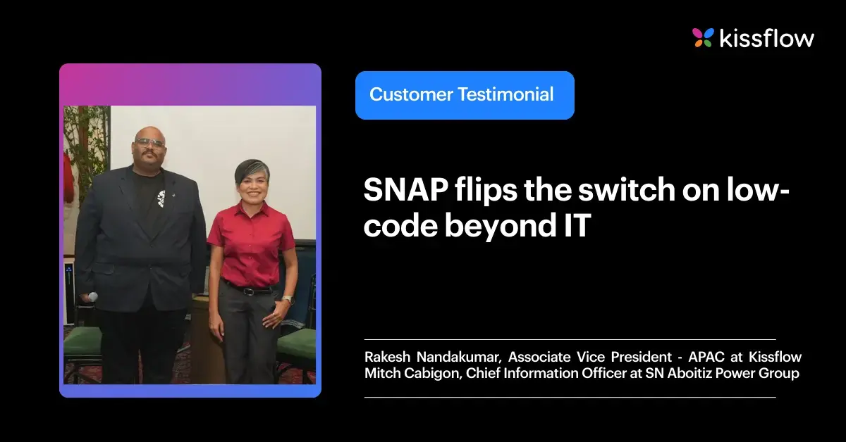 SNAP flips the switch on low-code beyond IT