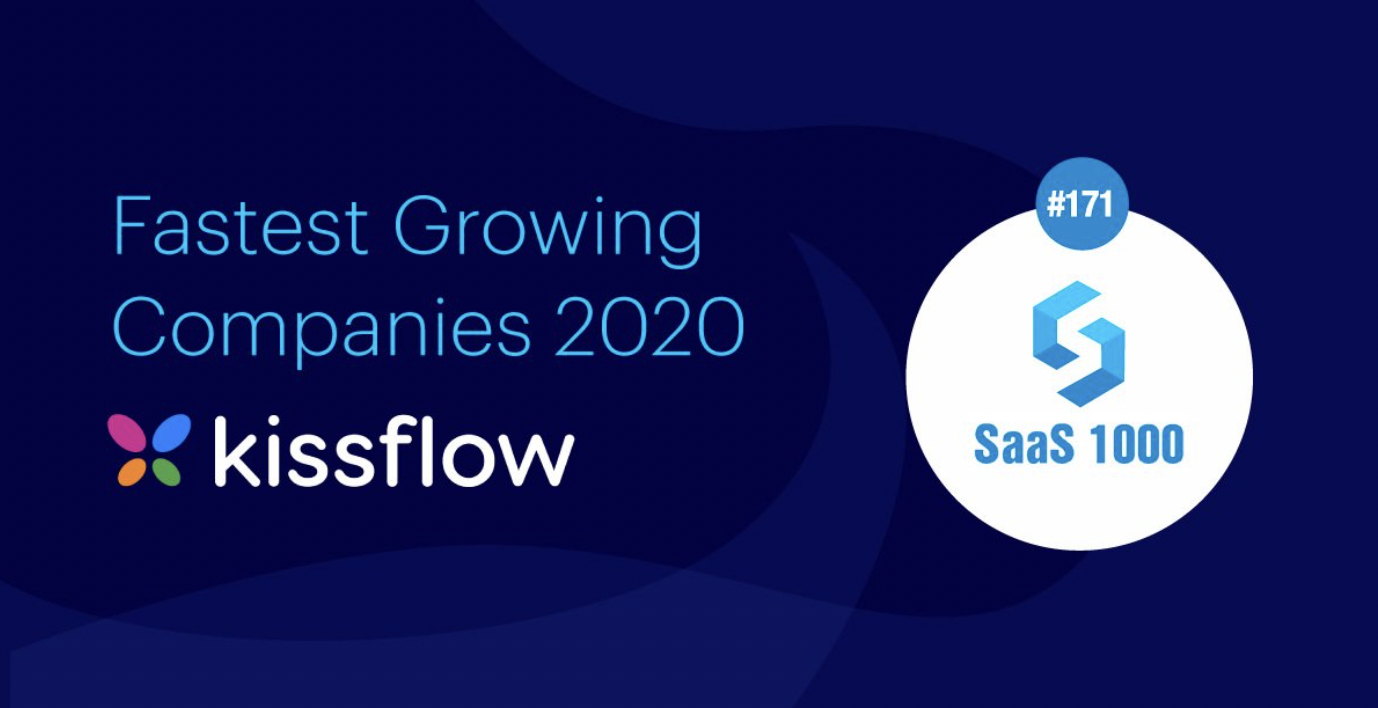 Kissflow named Fastest Growing SaaS Company for 2020