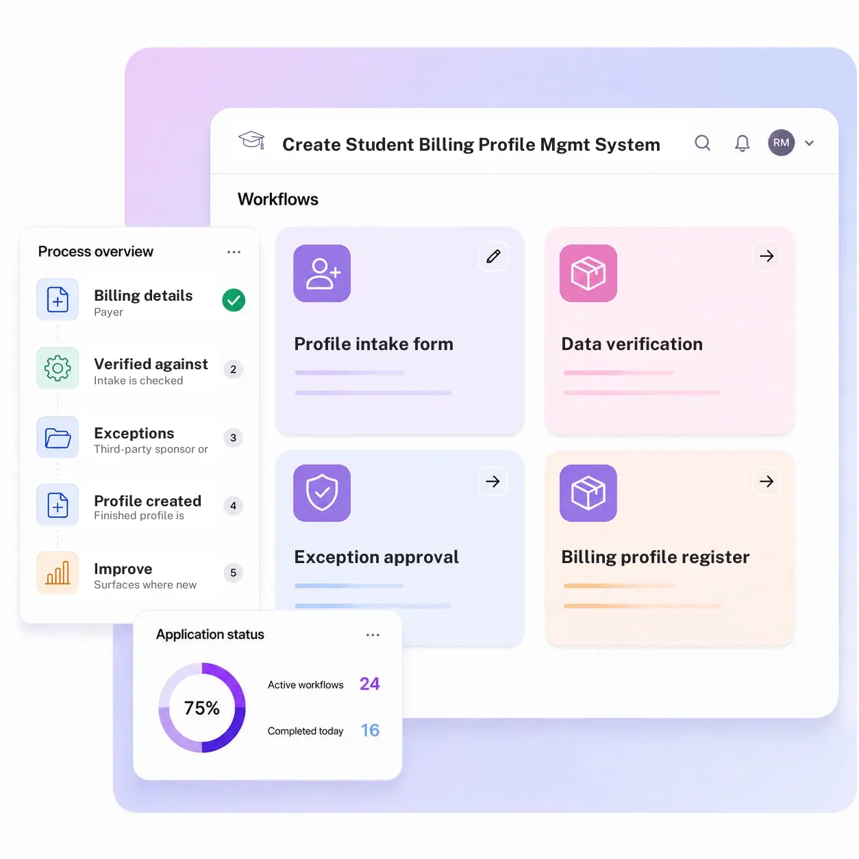 Create Student Billing Profile Management System