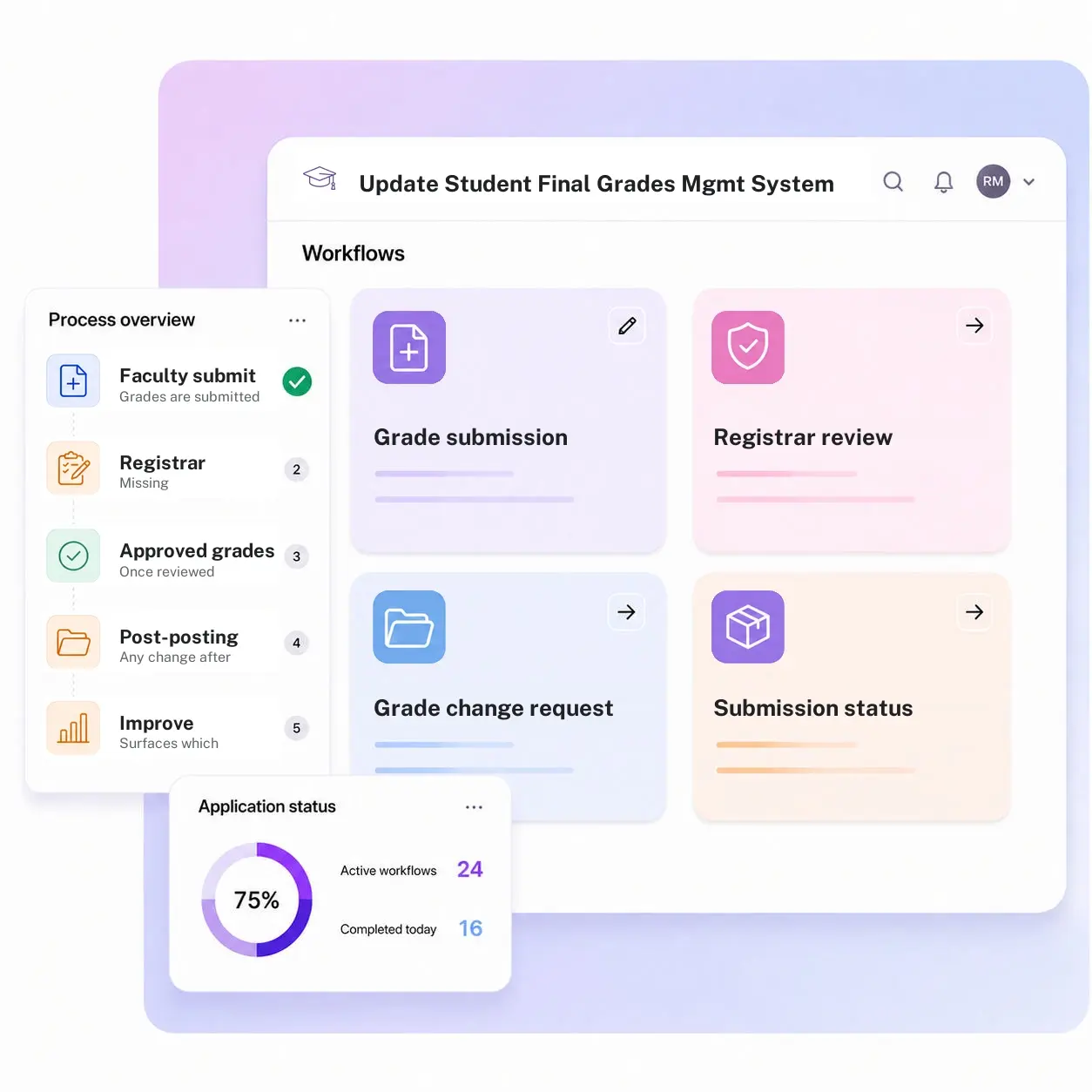 Update Student Final Grades Management System