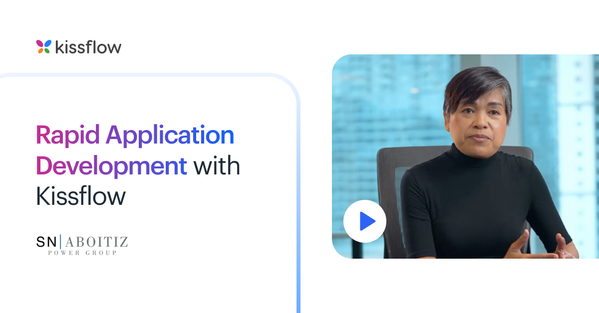 Rapid application development with Kissflow