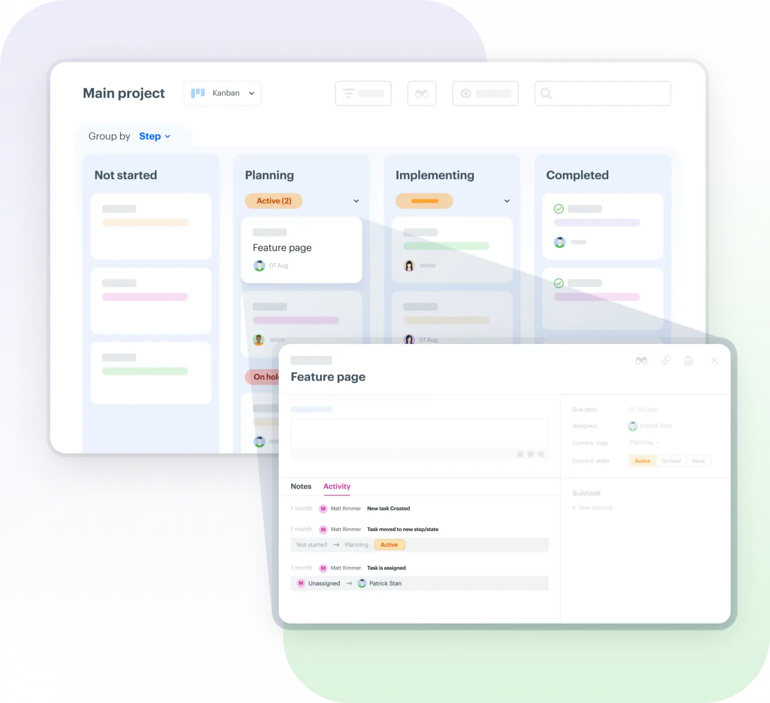 Visual representation of project transparency, emphasizing clear communication and visibility in workflows