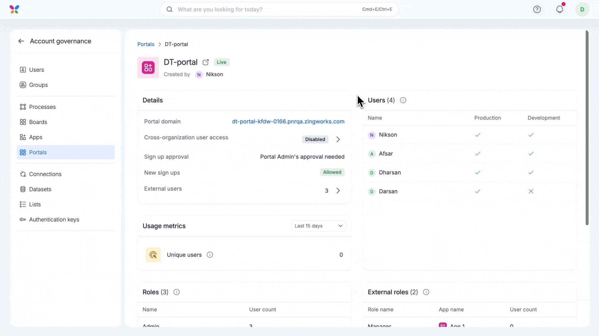 Widget insights for apps and portals