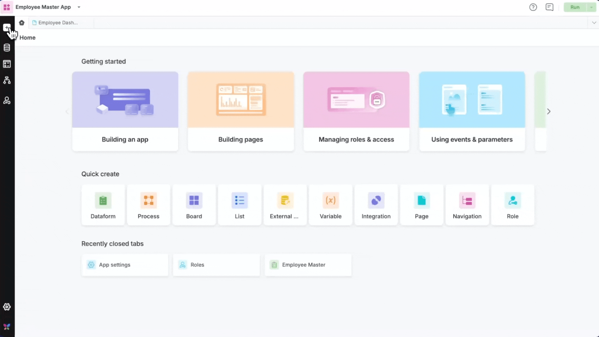 Build app pages using AI