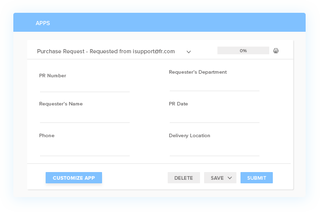 Implement the Purchase Requisition Process